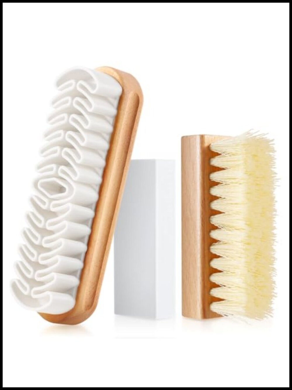 Suede Nubuck Cleaning Brush Set 3 Pc Eraser Crepe Shoe Care Kit